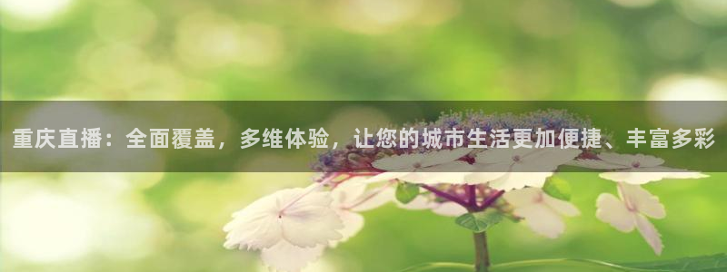 重庆直播：全面覆盖，多维体验，让您的城市生活更加便捷、丰富多彩