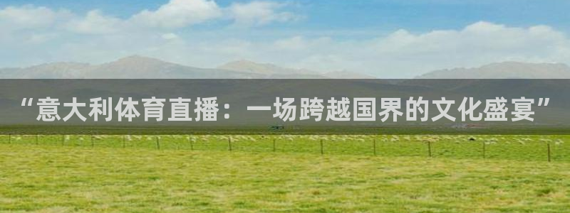 “意大利体育直播：一场跨越国界的文化盛宴”